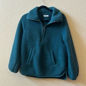 Green Madewell half-zip fleece